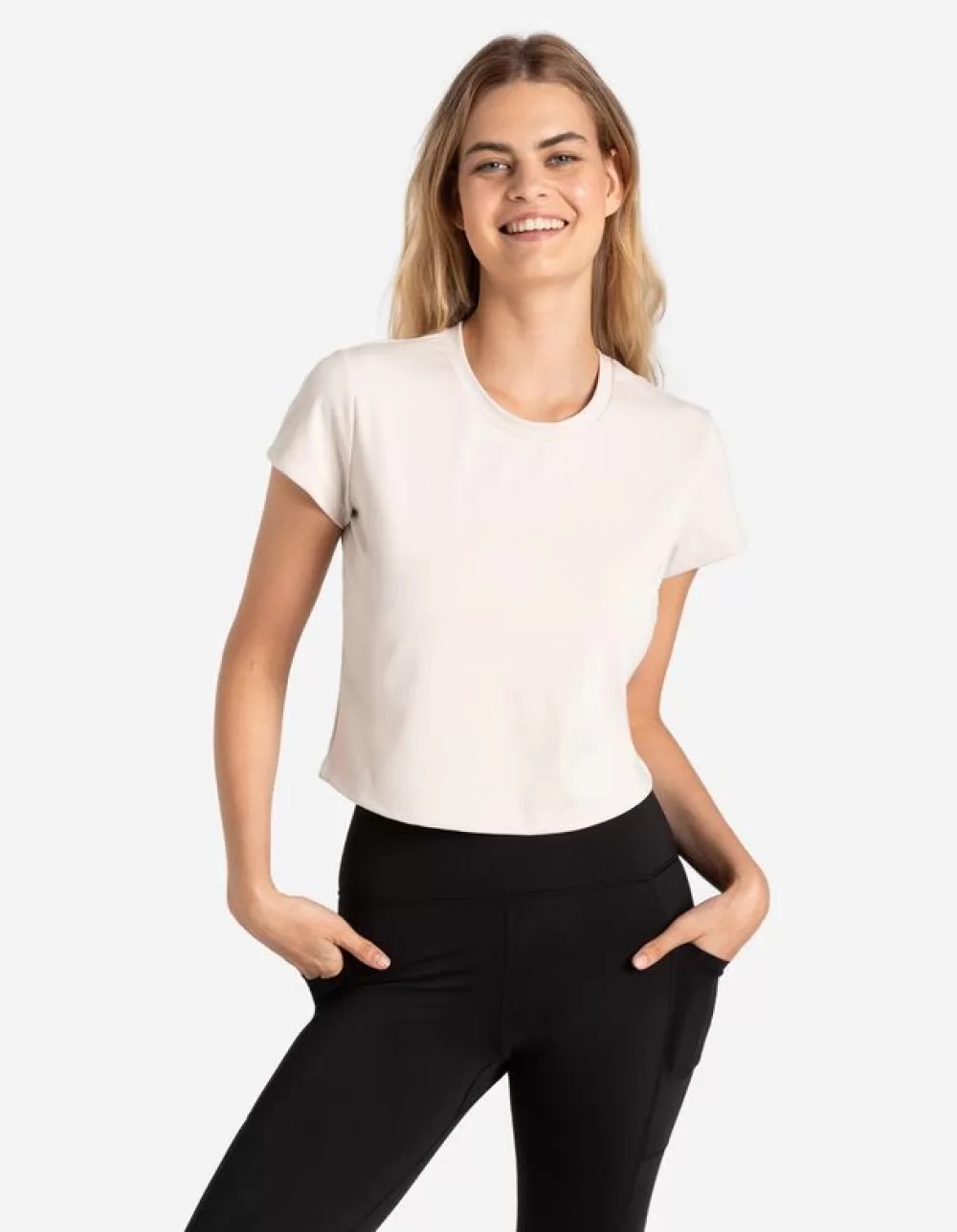 Best Page One Active Cropped Shirt - Zachte Touch