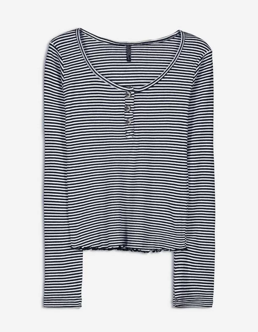 Sale Takko Longsleeve - Henley Halslijn