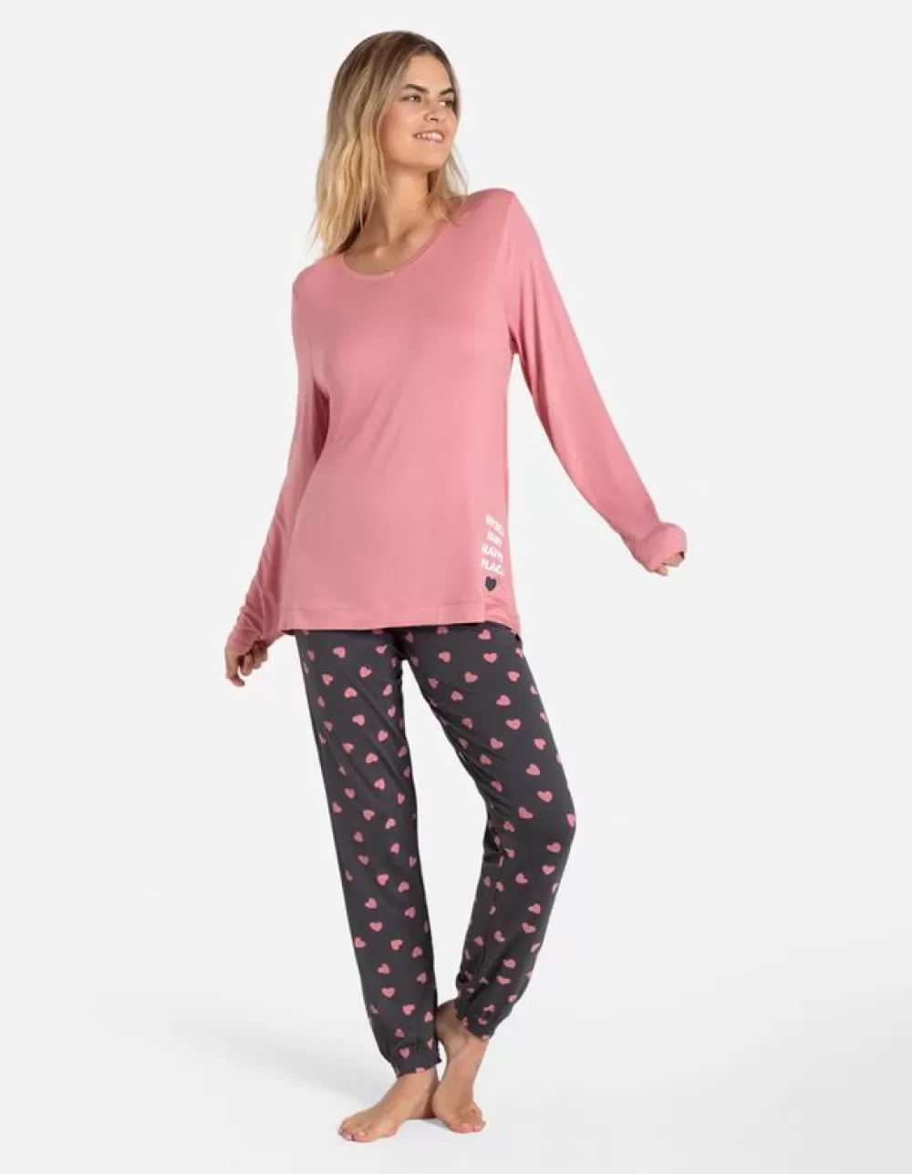 Fashion Flame Pyjamabroek - Viscosemix