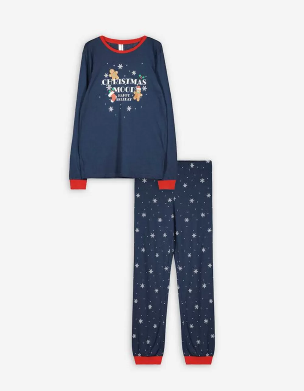 Clearance Jean Pascale Pyjamaset Bestaande Uit Shirt Met Lange Mouwen En Broek - Kerst