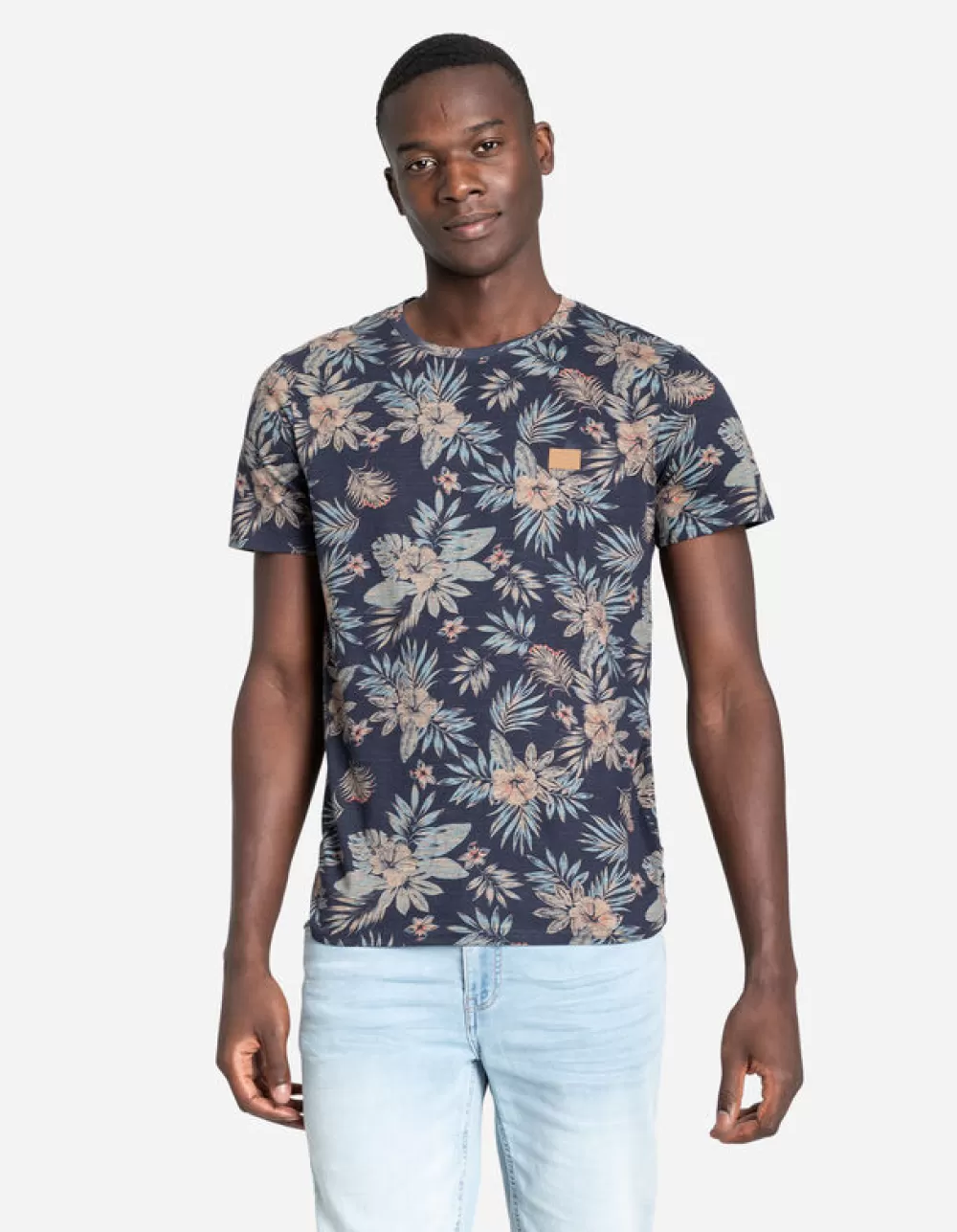 Outlet Jean Pascale T-Shirt - Bloemenmotief